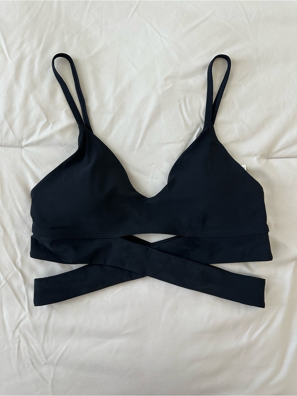 lululemon athletica Black Crisscross Wrap Bralette